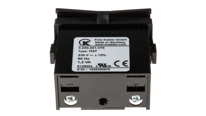 Contatore Kübler 3.240.201.075 a 7 cifre per montaggio a pannello, alimentazione 187-264 V c.a., grado di protezione IP65.