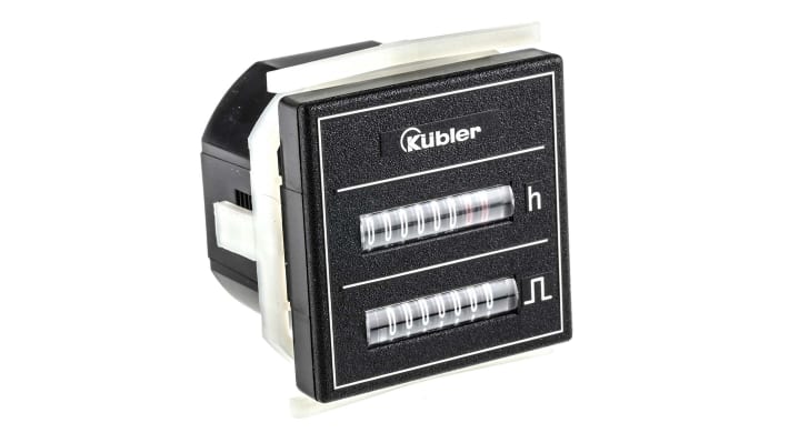 Contatore 7 cifre Kübler 3.550.401.351, montaggio a pannello DIN 48 x 48 mm, alimentazione 10-30 V c.c., intervallo 0-999999,99.