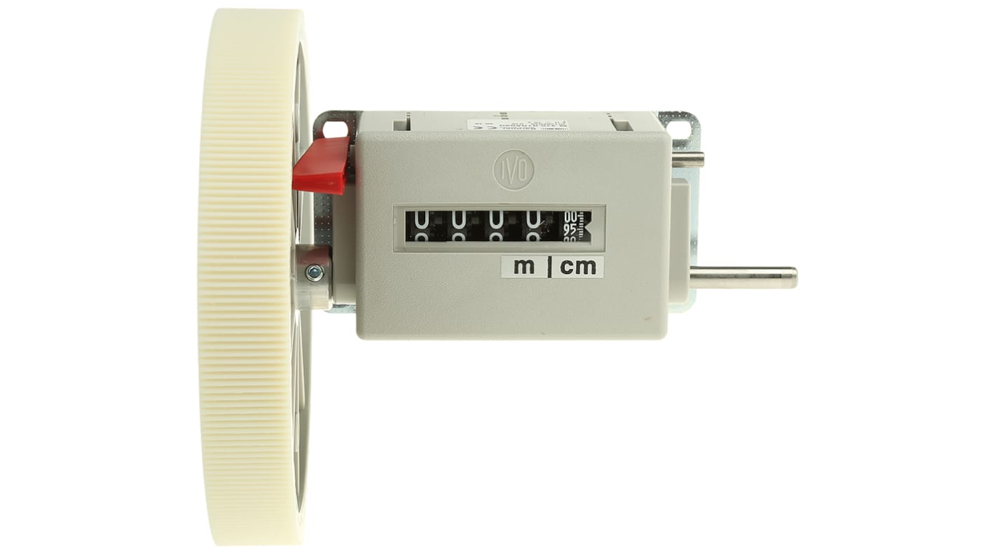 Contatore meccanico Baumer M 410.01RA03G, 5 cifre, montaggio superficiale, altezza cifra 7 mm, per conteggio industriale.