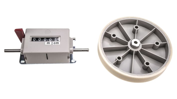 Contatore meccanico Baumer M 410.01RA03G, 5 cifre, montaggio superficiale, altezza cifra 7 mm, per conteggio industriale.