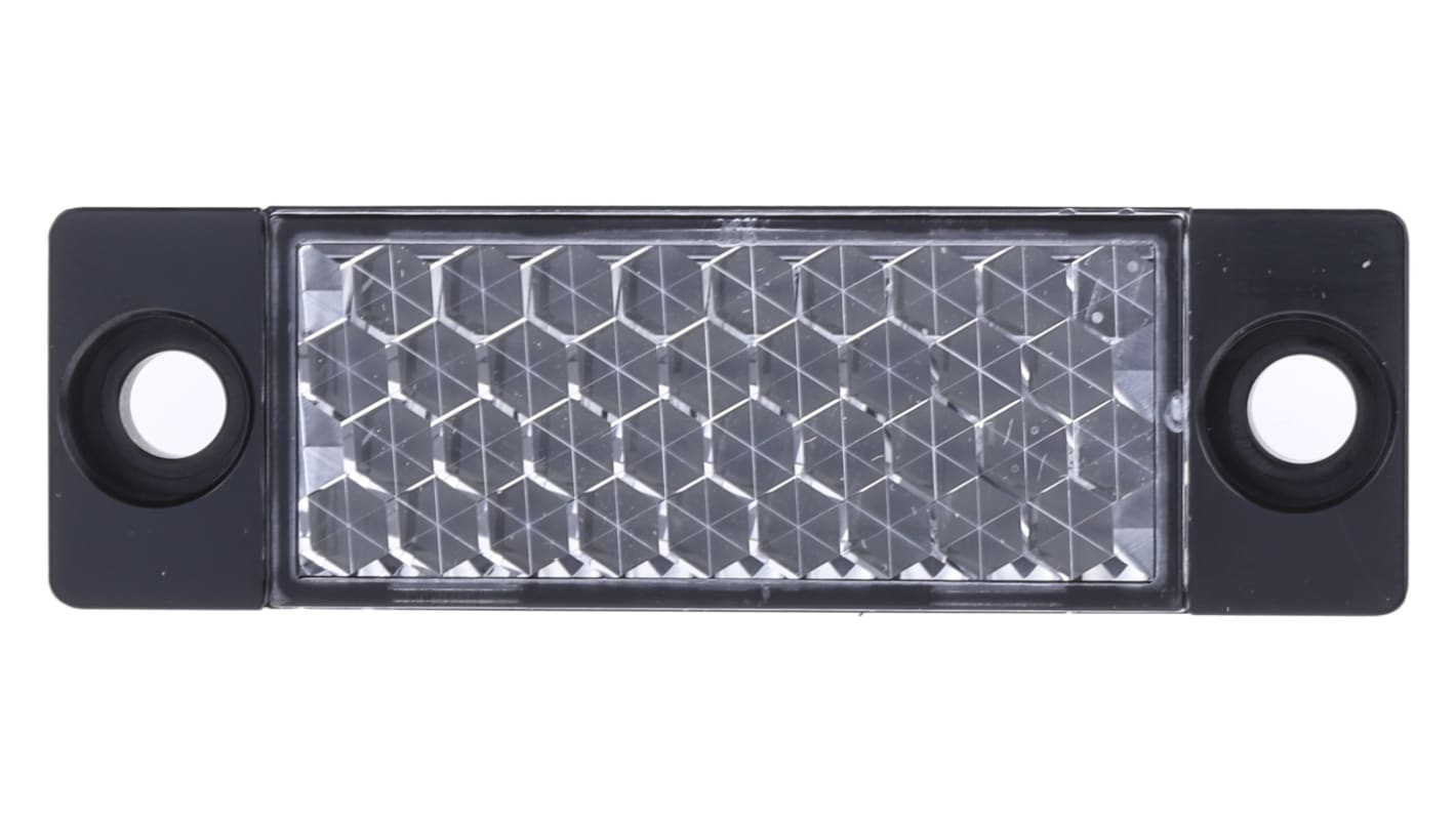 Riflettore Sick PL20A per sensori retroriflettenti, progettato per integrazione nei sistemi, con diverse opzioni di montaggio.