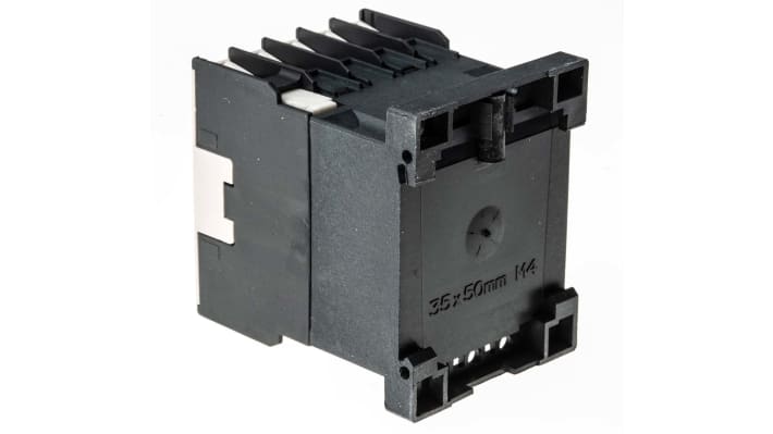 Contattore Schneider Electric LP4K0601BW3, 3 poli, 6 A, 24 V c.c., montaggio su guida DIN, dimensioni 45 mm x 58 mm x 57 mm.