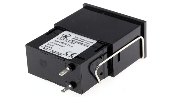 Contatore Kübler 3.167.211.075, 6 cifre, montaggio a morsetto, intervallo 0-9999.99, alimentazione 187-264 V c.a.