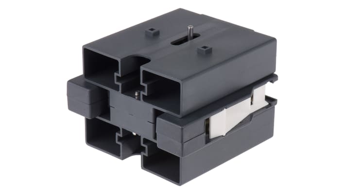 Kit di blocco per 2 contattori TeSys D, Serie LA9D. Interblocco meccanico e connessione elettrica integrata. Ideale per interbloccare contattori TeSys D.