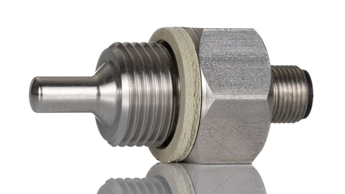 Sensore di flusso Turck FCS-G1/2A4-NA-H1141 per gas e liquidi, acciaio inox, IP67, flusso 1-150 cm³/s, -25 °C a +70 °C.