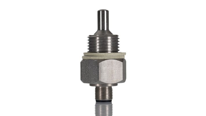 Sensore di flusso Turck FCS-G1/2A4-NA-H1141 per gas e liquidi, acciaio inox, IP67, flusso 1-150 cm³/s, -25 °C a +70 °C.