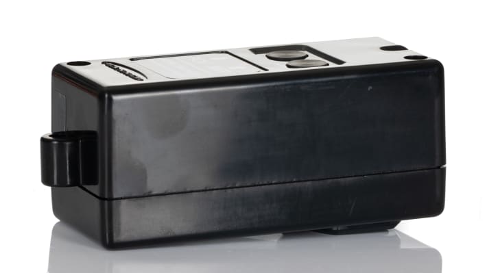 Puntatore fascio Banner BT-1 per sensori fotoelettrici, alimentato a batteria, compatto e portatile, con indicatori LED.