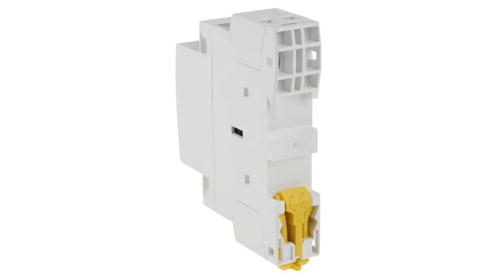 Contattore miniaturizzato Schneider Electric GC2520B5, 2P 25A 24V CA per applicazioni monofase e trifase. Sicuro, compatto e facile da installare.