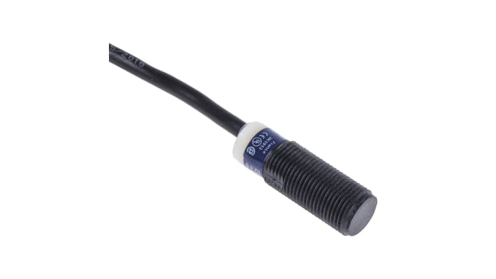 Sensore di prossimità cilindrico PNP Telemecanique Sensors XS4P12PA340, M12, rilevamento 4 mm, IP68, alimentazione 10-36 V c.c.