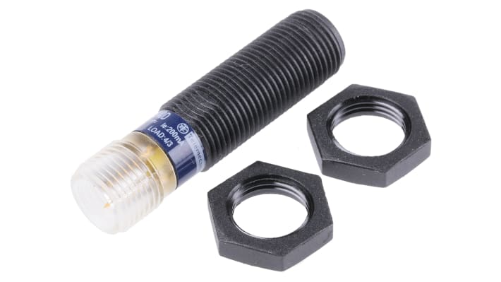 Sensore di prossimità cilindrico PNP Telemecanique Sensors XS4P12PA340D, M12, rilevamento 4 mm, IP67, alimentazione 12-24 V c.c.