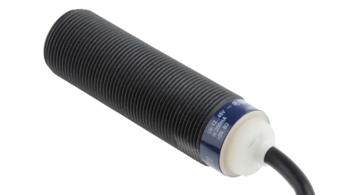 Sensore di prossimità cilindrico PNP Telemecanique Sensors XS4P18PA370, M18 x 1, rilevamento 8 mm, IP68, alimentazione 12-48 V c.c.