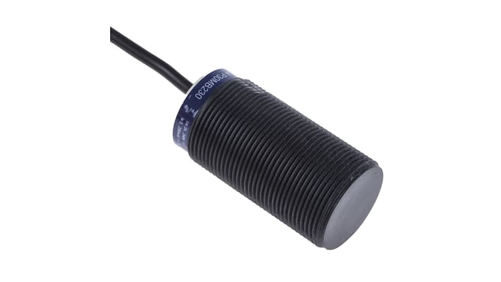 Sensore di prossimità cilindrico Telemecanique Sensors XS4P30MB230, M30, rilevamento 15 mm, IP68, alimentazione 20-264 V.