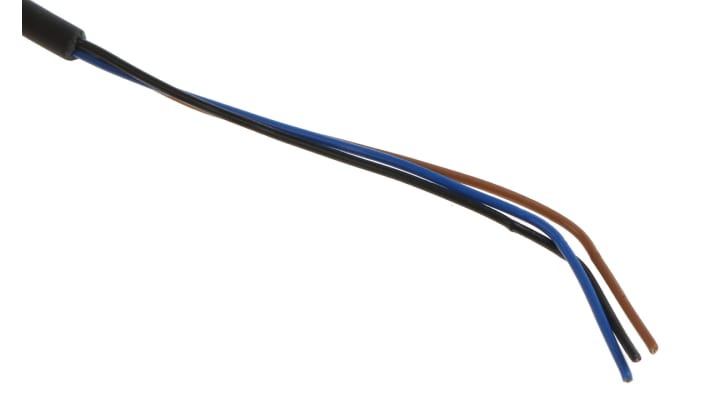 Sensore fotoelettrico Omron E3T-SL23 2M a retroriflessione, rilevamento 5-30 mm, uscita PNP, cavo 2 m, IP67.