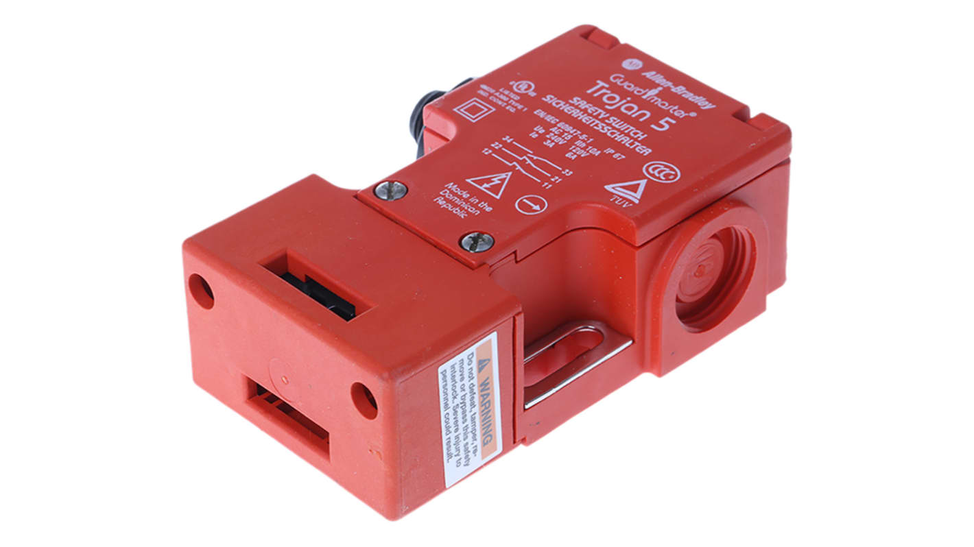 Interruttore di interblocco di sicurezza Allen Bradley Guardmaster 440K-T11131, 2NC/1NA, IP67, dimensioni 32mm x 52mm x 95mm.