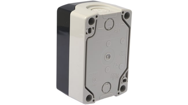 Contenitore Stazione di Controllo Schneider Electric XALD02 con 2 Fori Ø 22mm, IP66/IP67/IP69K - Ideale per applicazioni industriali.