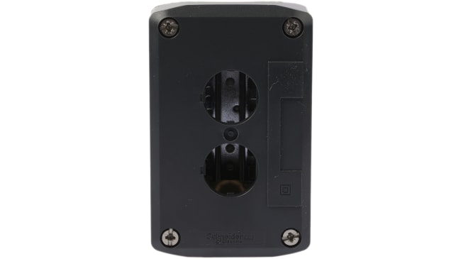 Contenitore Stazione di Controllo Schneider Electric XALD02 con 2 Fori Ø 22mm, IP66/IP67/IP69K - Ideale per applicazioni industriali.