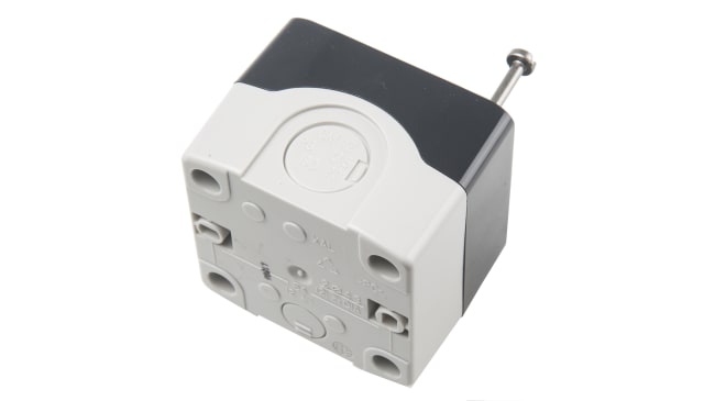 Schneider Electric XALD112, pulsantiera Harmony con pulsante rosso, contatto SPST, dimensioni 68x68x62mm, per corrente fino a 10A.