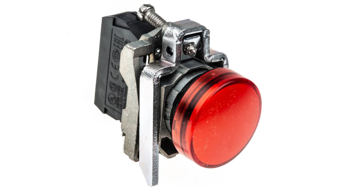 Spia LED Schneider Electric Harmony XB4BVM4 22mm, montaggio a pannello, IP66/IP67/IP69K. Resistente e modulare per ambienti industriali.