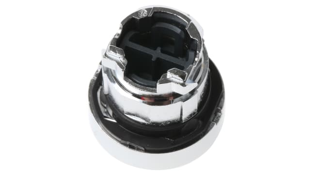 Testa pulsante bianca Harmony XB4 ZB4BA1 di Schneider Electric, 22mm, ritorno a molla. Ideale per automazione industriale.