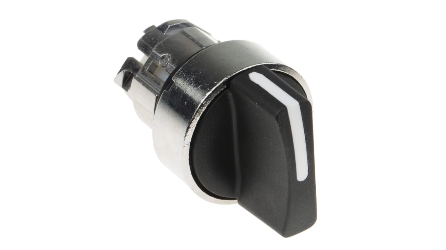 Testa selettore Harmony XB4 ZB4BD2 - Schneider Electric - Ø 22mm, 2 posizioni, impugnatura standard. Resistente, IP69K, ideale per applicazioni industriali.