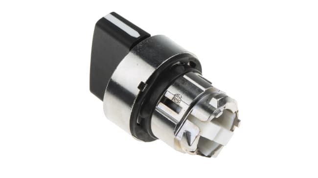 Testa selettore Harmony XB4 ZB4BD2 - Schneider Electric - Ø 22mm, 2 posizioni, impugnatura standard. Resistente, IP69K, ideale per applicazioni industriali.