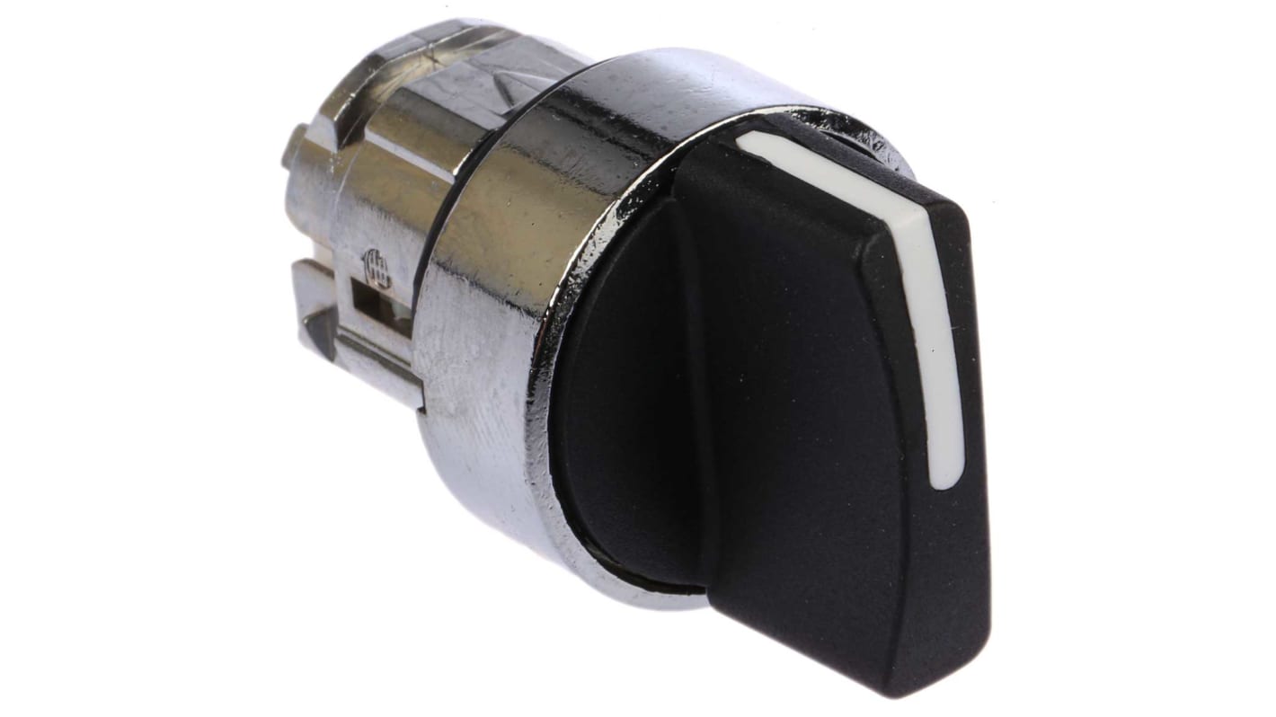 Testa selettore Harmony XB4 ZB4BD5 Schneider Electric, 3 posizioni, Ø 22mm, Nero - Resistente, certificata IP69K - Ideale per impianti industriali.