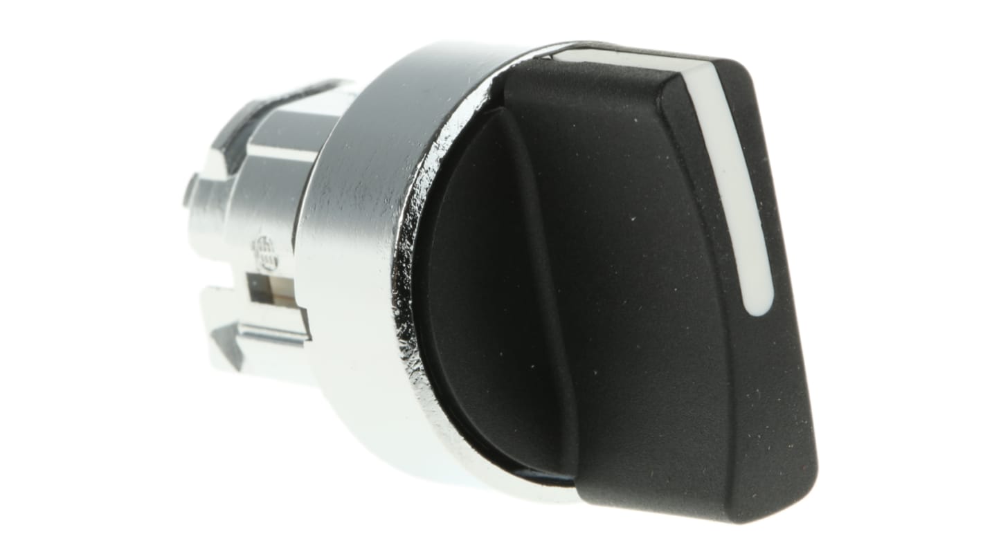 Testa selettori Harmony XB4 ZB4BD7, 3 posizioni, Ø 22mm, Nero. Certificata UL, CSA, CE. Ideale per applicazioni industriali.