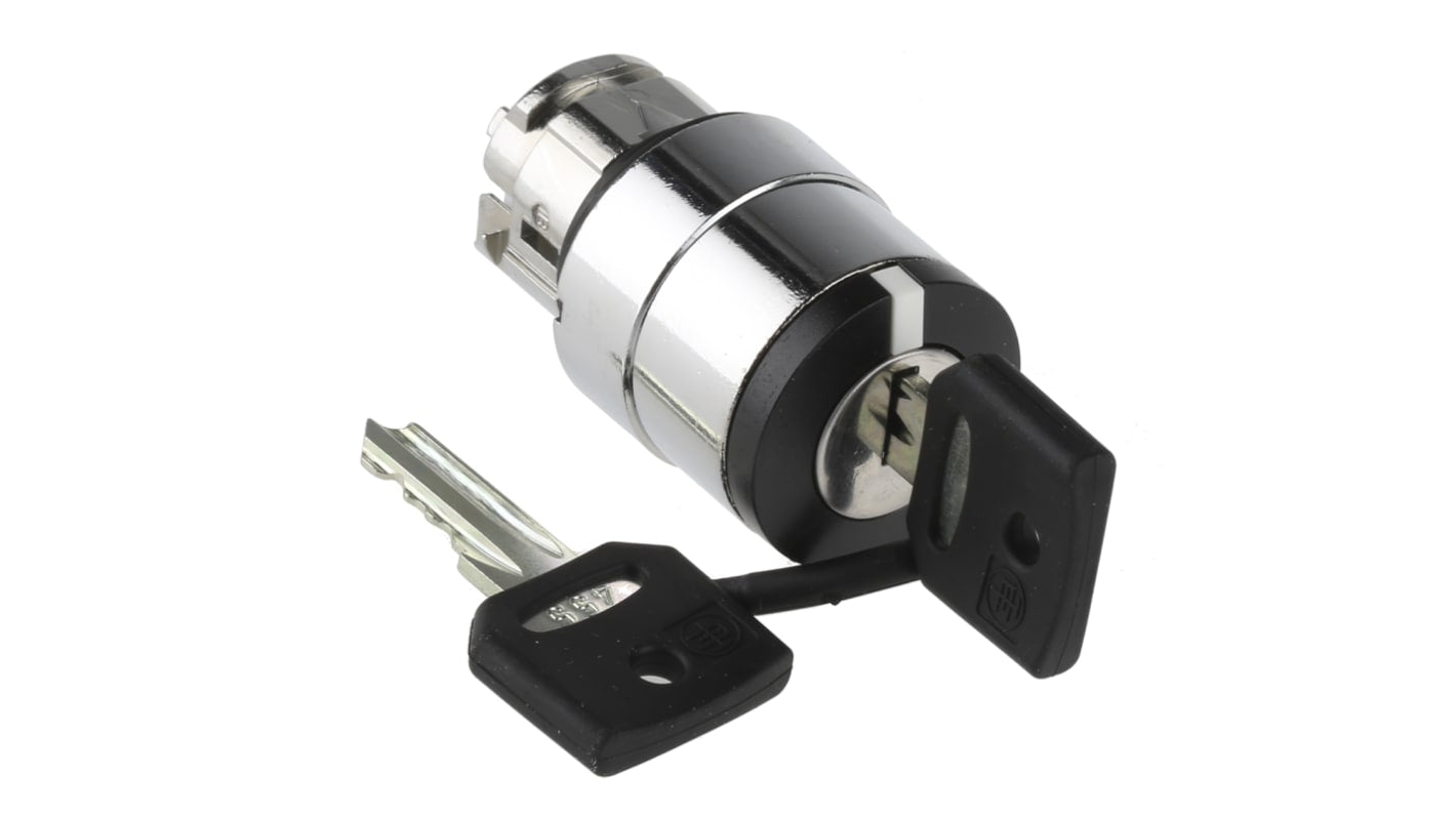 Testa Selettore Schneider Electric ZB4BG7, 3 posizioni, protezione IP66/IP67, per industria e automazione.