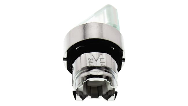 Testa a chiave Harmony ZB4 di Schneider Electric - ZB4BK1213. Impugnatura standard, 2 posizioni, Ø 22mm. Ideale per settori industriali, robusta e illuminata.