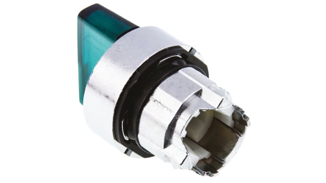 Testa selettore illuminata Harmony XB4 ZB4BK1233, 2 posizioni, Ø 22mm - Schneider Electric - Resistenza IP69K, ideale per ambienti industriali.