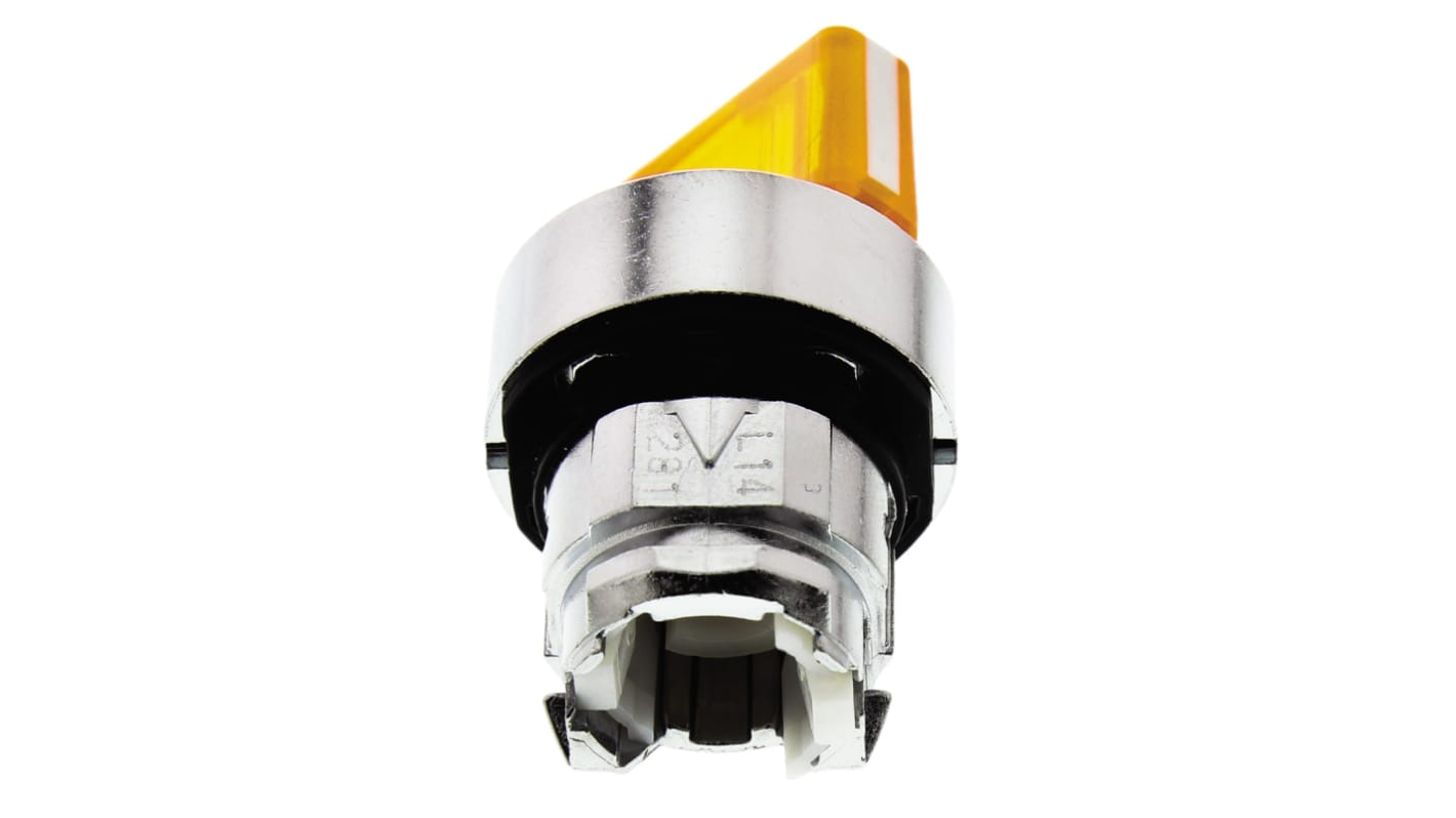 Testa selettore Harmony XB4 ZB4BK1253, 2 posizioni, Ø 22mm, Impugnatura standard per interruttori industriali. Conforme a standard IEC, IP67/IP66, affidabile.