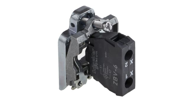 Schneider Electric ZB4BV6 Blocco luci con supporto, 250V, A incandescenza - Serie Harmony XB4. Affidabile, ecologico, ideale per luci pilota.