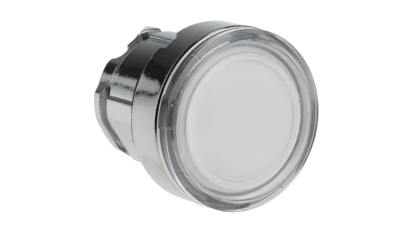 Testa Pulsante Ritorno a Molla Harmony XB4 Bianco - Schneider Electric ZB4BW313. Diametro foro 22mm, IP66/67/69K, morsetto a vite. Ideale per ambienti estremi.