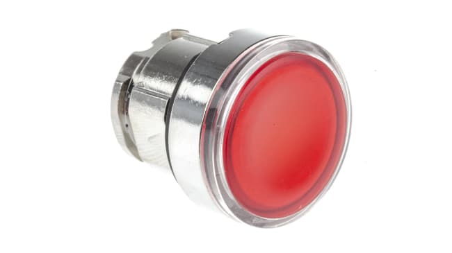 Interruttore a Pulsante Schneider Electric ZB4BW343 Harmony XB4 - Ritorno a Molla, Rosso, IP69K, Morsetto a Vite - Ideale per Applicazioni Industriali.