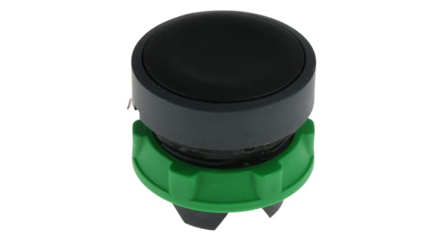 Testina a pulsante Schneider Electric ZB5AA2 Harmony XB5, non illuminata, plastica resistente, diametro 22mm, IP66/IP67/IP69K. Ideale per applicazioni industriali e di emergenza.