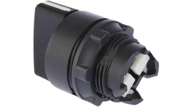 Testa selettore Schneider Electric ZB5AD2 Harmony XB5, 2 posizioni, Ø 22mm, Nero, IP67/IP69/IP69K. Ideale per ambienti industriali e pannelli di controllo.