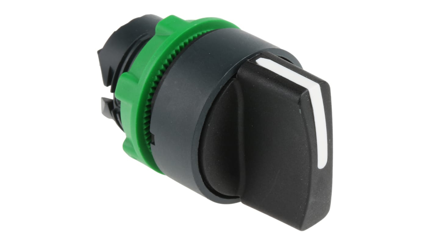 Testa selettore Harmony XB5 Schneider Electric ZB5AD3, 3 posizioni, Ø 22mm, Impugnatura standard. Resistente, facile da installare, ideale per pannelli di controllo e macchinari.