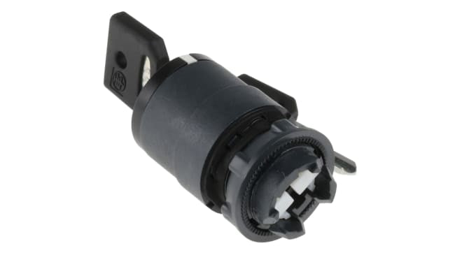 Testa Interruttore a Chiave Schneider Electric ZB5AG2, 2 Posizioni IP69K per automazione e pannelli di controllo. Durata meccanica 1.000.000 cicli.