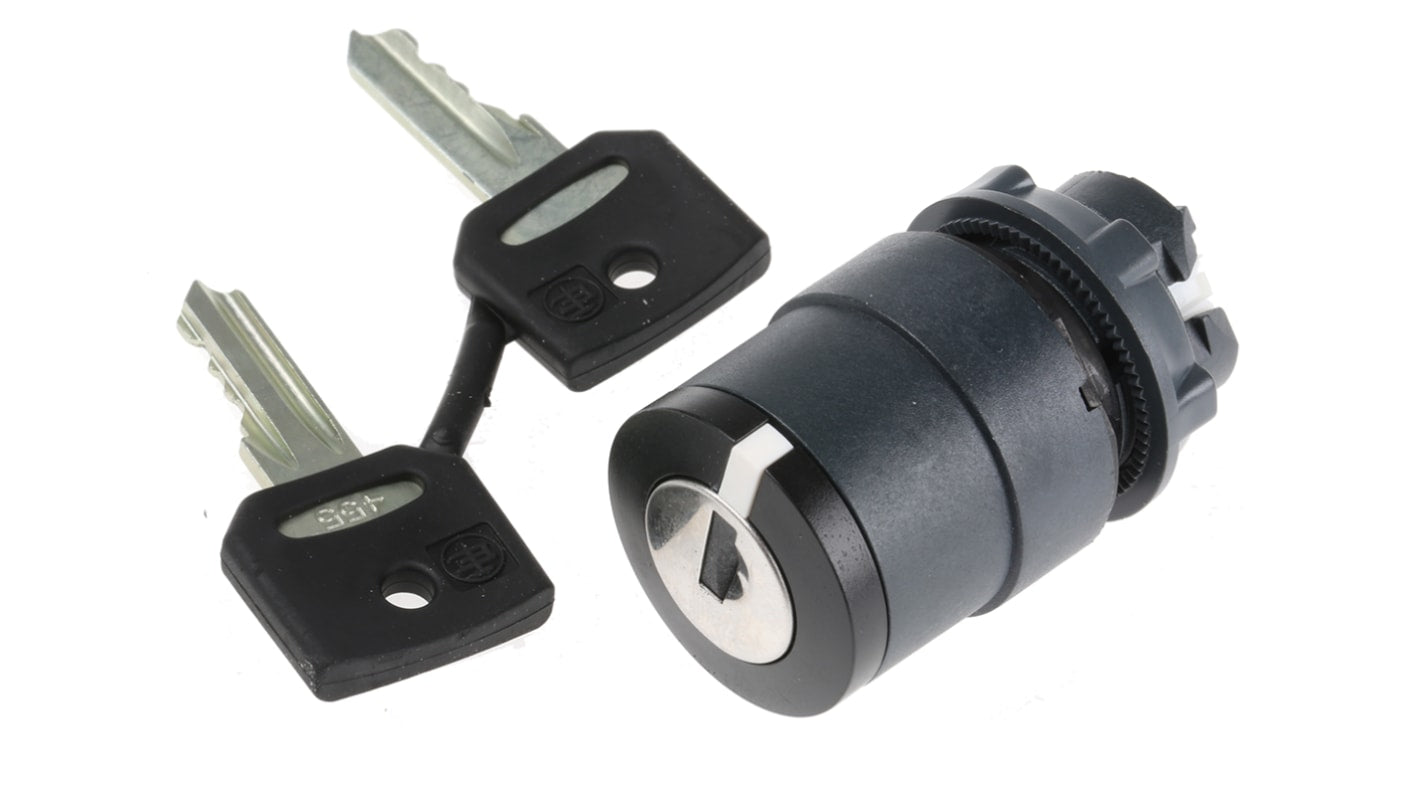 Interruttore a chiave Schneider Electric ZB5AG4 Harmony XB5, 2 posizioni, IP66/IP67/IP69, 22mm. Per controllo elettrico preciso.