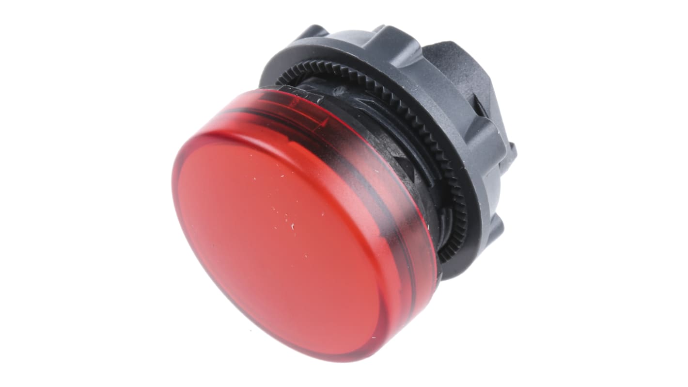Testa per lampade spia Schneider Electric ZB5AV043, Rosso, 22mm, IP66/67, Montaggio a pannello. Adatto per ambienti luminosi.