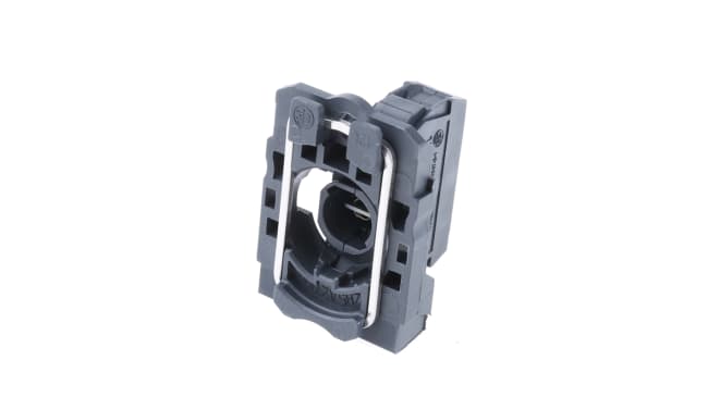 Blocco contatti luminoso Schneider Electric ZB5AV6, tensione 250 V, montaggio su LED, gemme colorate disponibili.