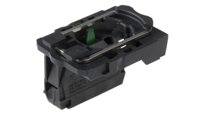 Blocco contatti Schneider Electric ZB5AZ101 SPST con terminali a vite 600V - Ideale per ambienti industriali.