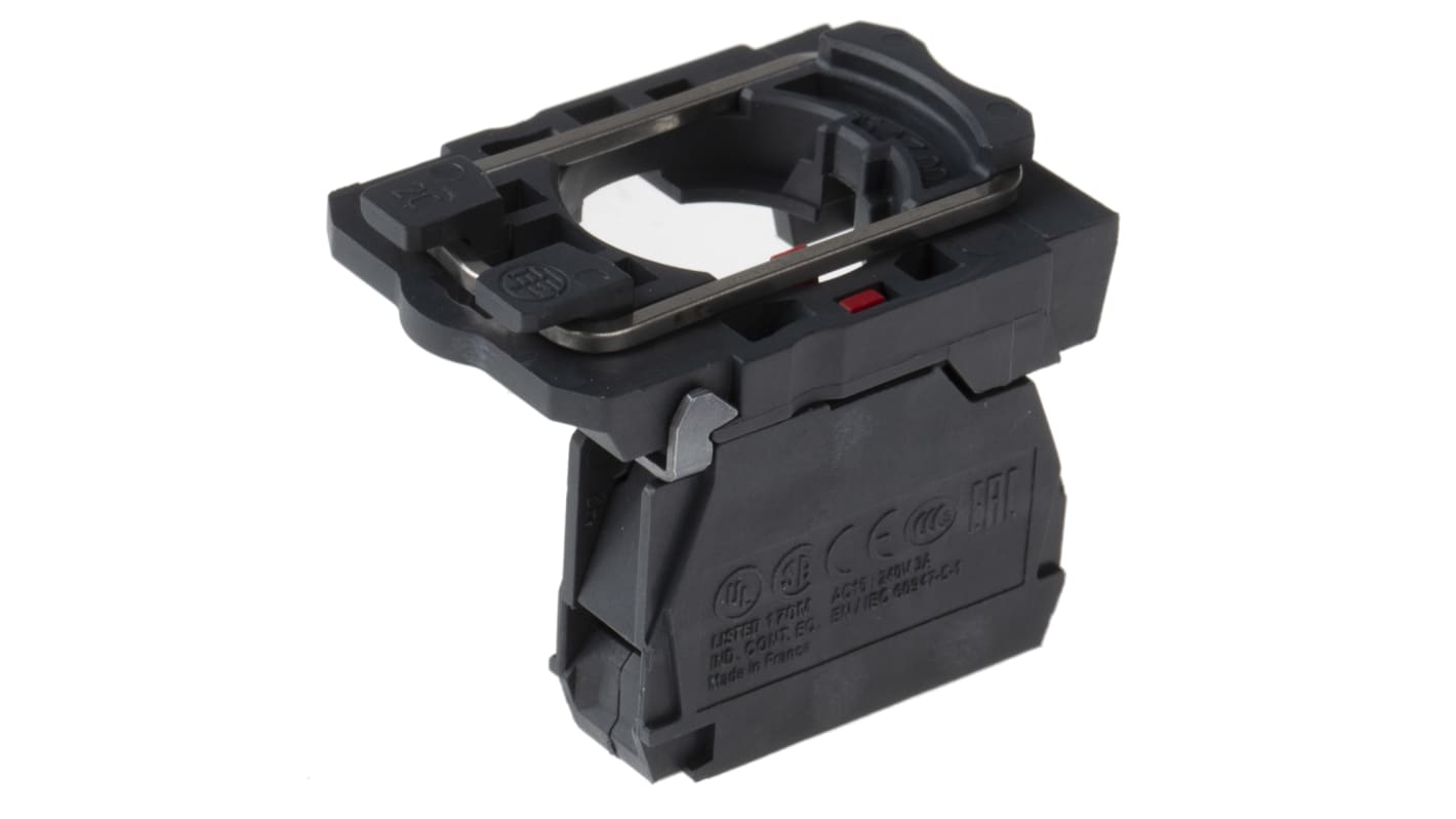 Blocco contatti Schneider Electric ZB5AZ102, corrente nominale 10A, Serie Harmony XB5. Morsetti a vite per applicazioni industriali.