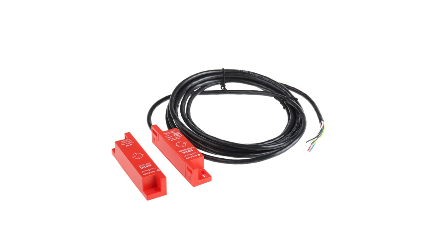 Interruttore di sicurezza Allen Bradley Guardmaster 440N-S32023, senza contatto, IP67, 250 V ac, 1NC/1NO, cavo 3 m.