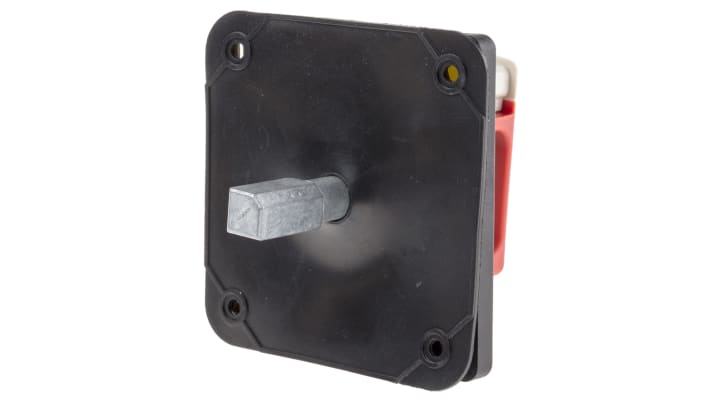 Manopola rotante Schneider Electric KCF2PZ, rossa 60mm IP65 per sezionatori Serie V3 e V4. Ideale per industria e impianti.