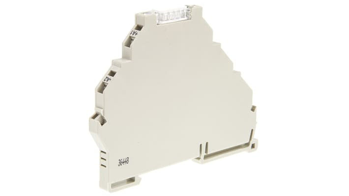 Wieland relè d'interfaccia 80.010.4100.0, modulo per guida DIN, 24V cc, contatti SPDT, dimensioni 70x6,2x98mm.