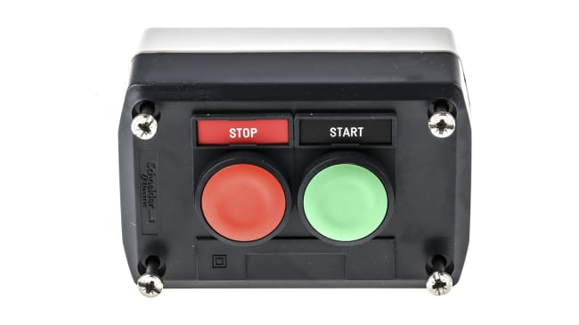 Scatola pulsante Schneider Electric Harmony XALD, grado di protezione IP66/IP67/IP69K, dimensioni 74x68x62mm, corrente 10A.