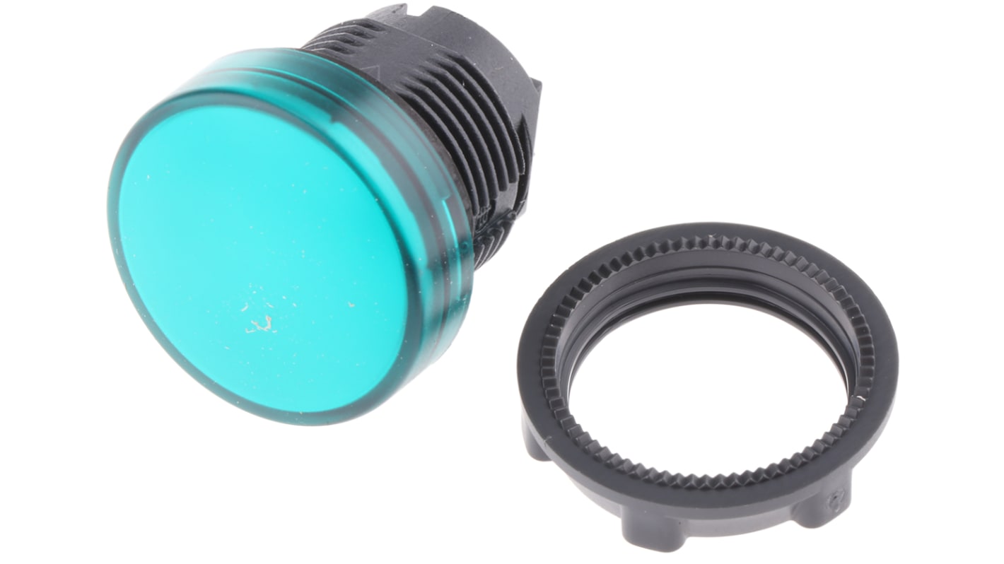 Testa Luminosa Harmony XB5 Schneider Electric ZB5AV033, Verde, IP66, Montaggio su Pannello. LED Integrato per Monitoraggio Industriale.