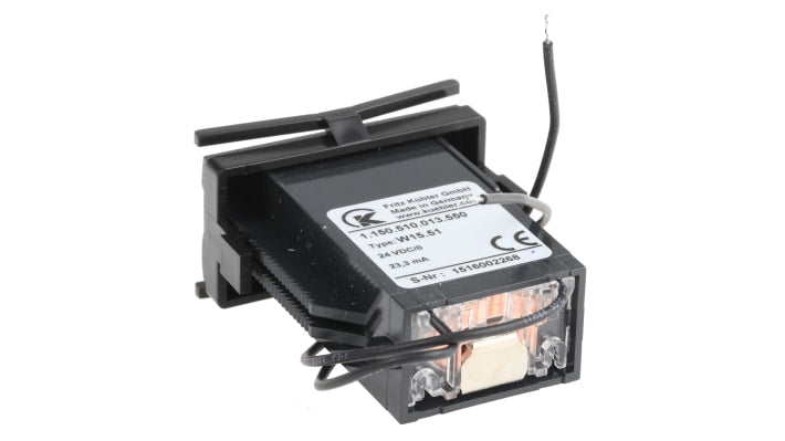 Contatore impulsi Kübler 1.150.510.013.550, 5 cifre, montaggio a pannello, alimentazione 24 V, max 10 Hz, -10 a +50 °C.