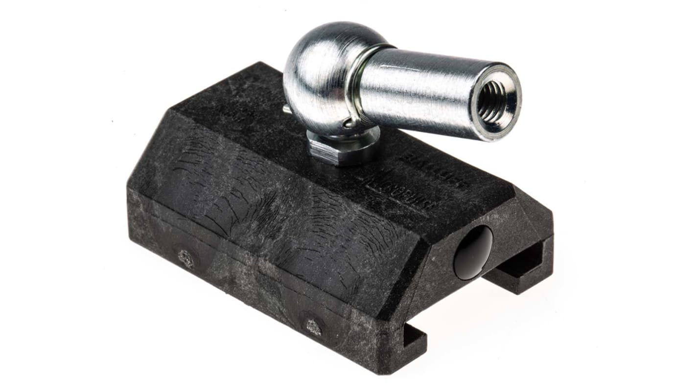 Magnete per trasduttore microimpulsi BALLUFF BTL5-F-2814-1S, compatibile con trasduttori lineari, lunghezze corsa 100-1500 mm, uscita 0-10 V o 4-20 mA. Fissaggio a morsetto e opzioni di magneti disponibili.